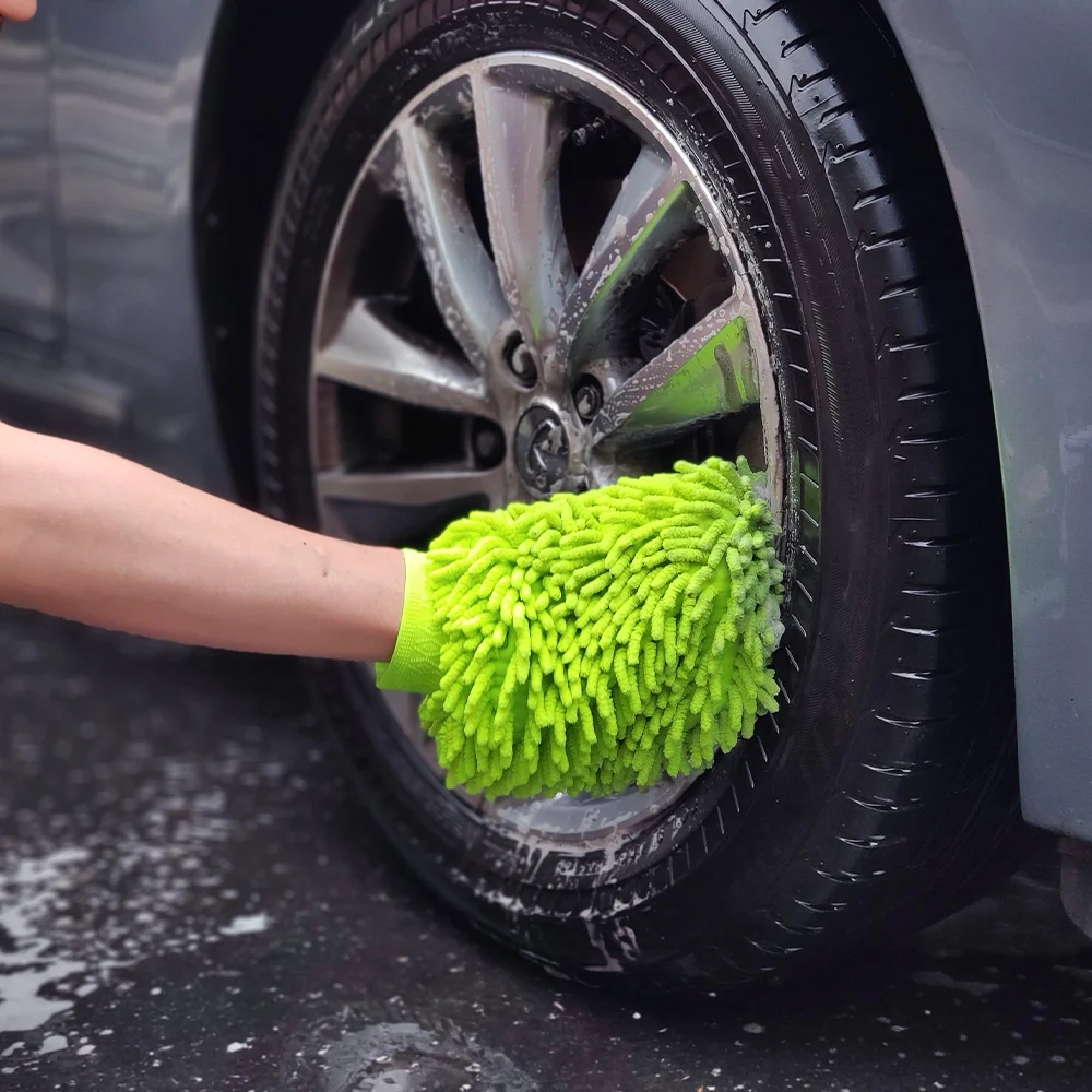 
Chenille Car Wash Cleaning Glove Lint-Free Car Wash Mitts Scratch-Free Car Wash Glove 