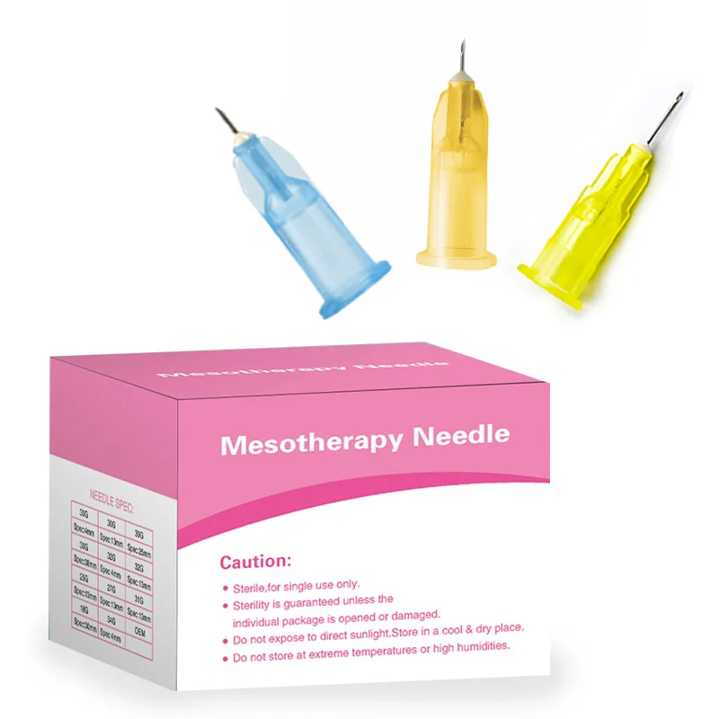 Less pain micro syringe needle 30G 13mm mesotherapy small sharp tip hypodermic needles for hyaluronic acid inject