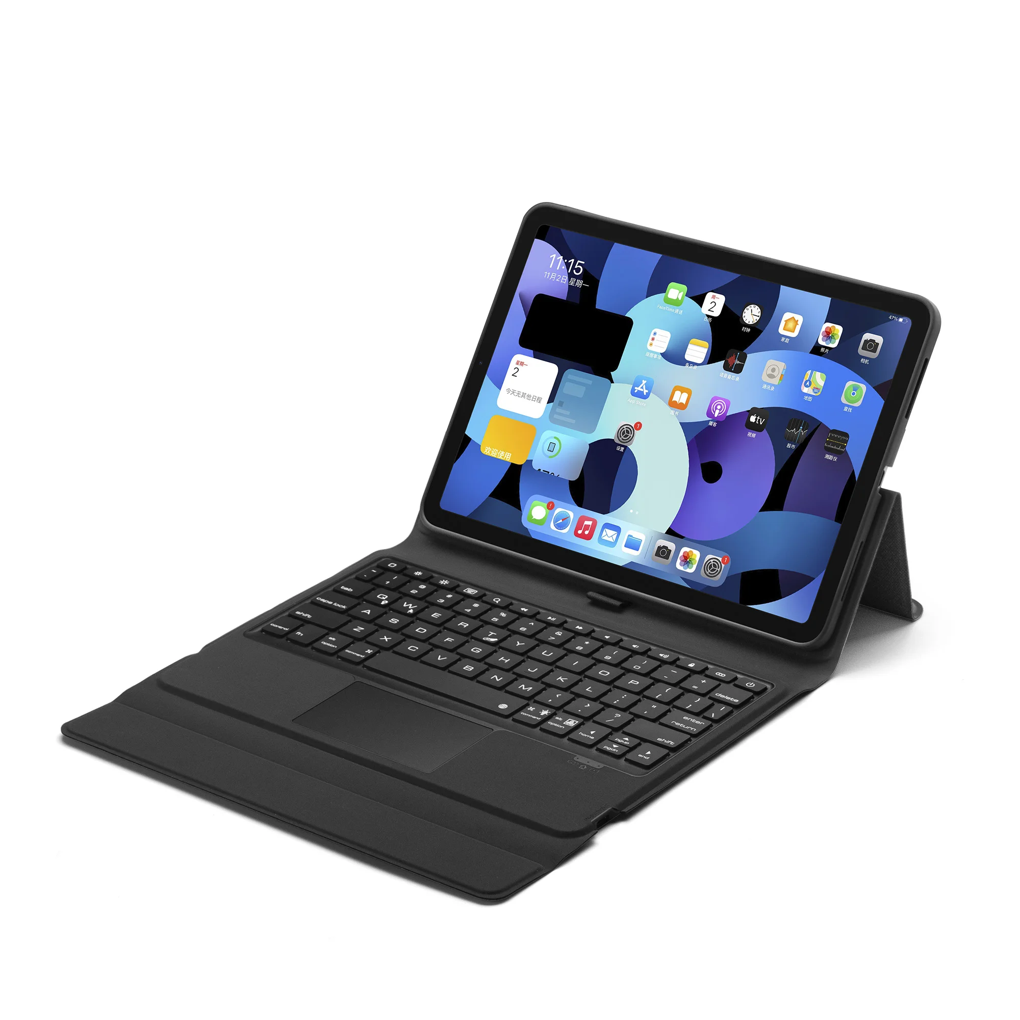 Кожаный чехол для сенсорной клавиатуры с подсветкой, ультратонкая беспроводная клавиатура с подсветкой для iPad 10,9 дюйма
