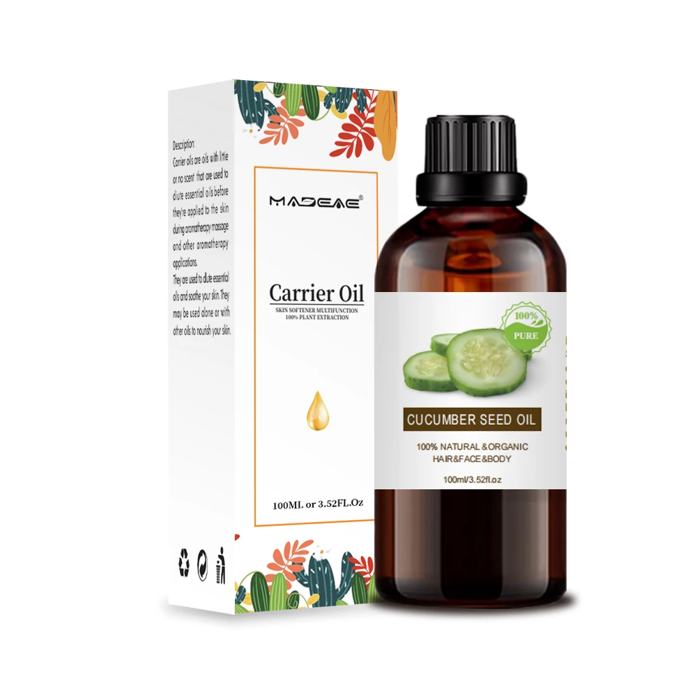 Wholesale bulk price pure organic cold pressed cucumber seeds extract 100% pure natural organic cucumber seed oil