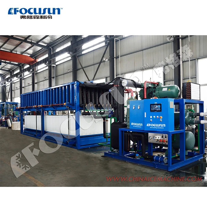 Customizable and High-performance 15tons direct evaporation system block ice making machines