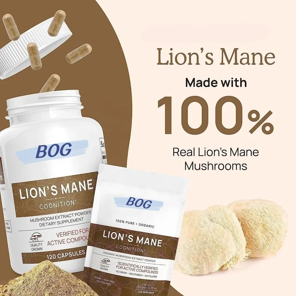 Private Label 10 in1 Reishi Cordyceps Mixed Mushroom Extract Powder Organic Lions Mane Chaga Extract Blend Mushroom Powder