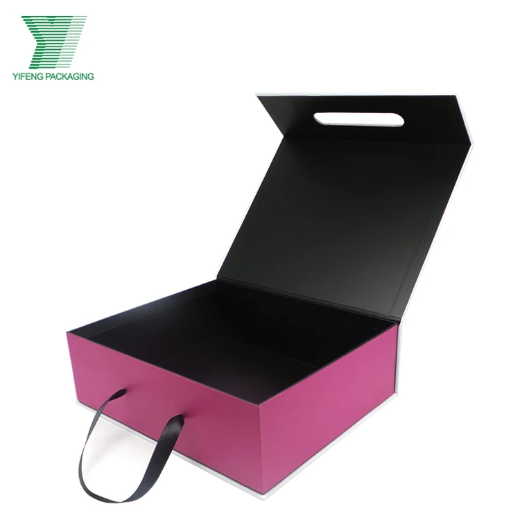 Paper Box Custom Printed Custom Girl Fashion Hand Bag Packaging Gift Box Paper Cardboard Suitcase With Handle