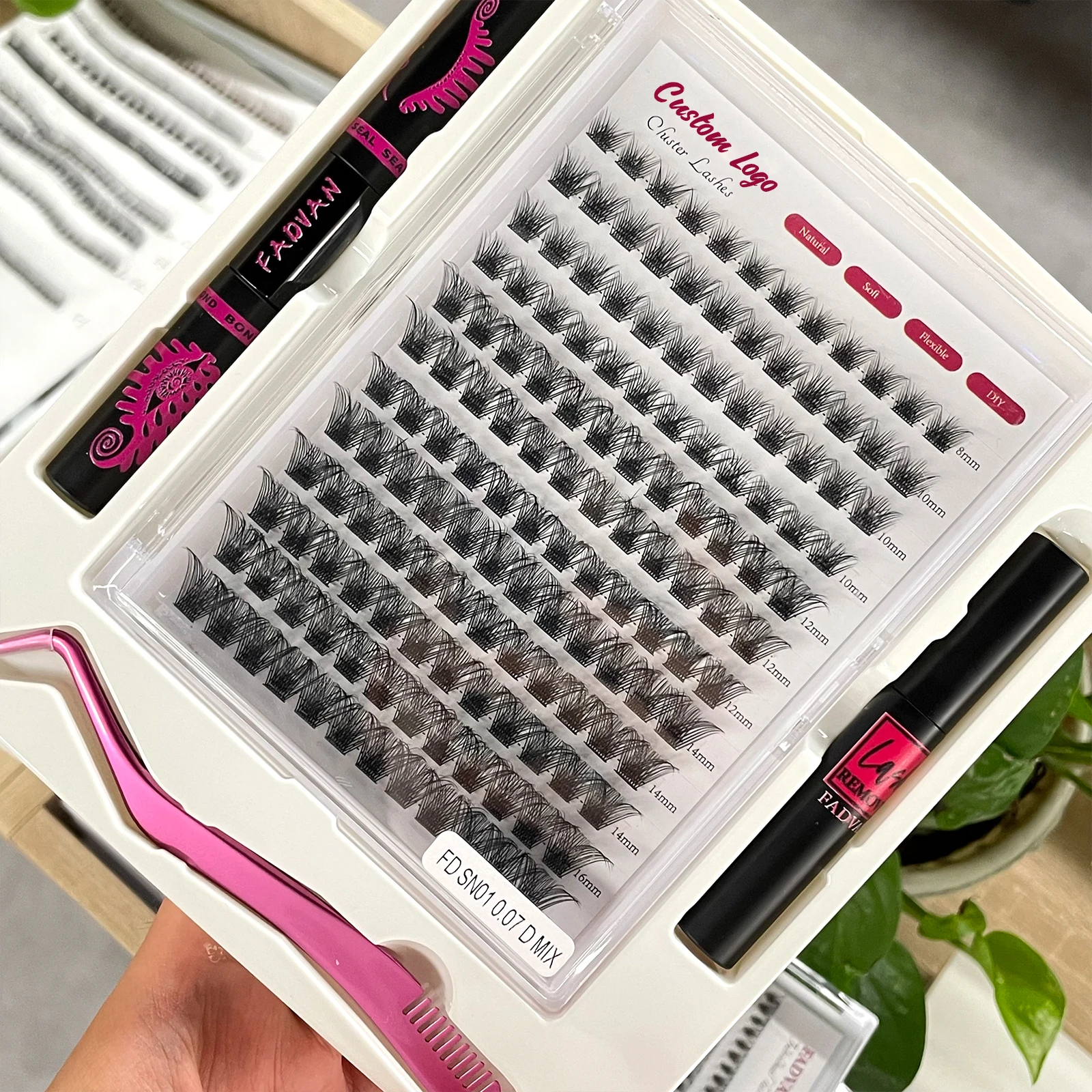 Individual Pre Cut Segmented Eyelashes Diy Lash Extension Lashes Wholesale Private Label Mink Cluster 3d Fluffy Lash Clusters