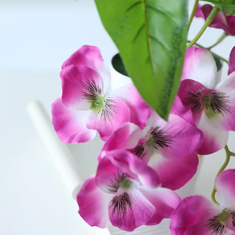Factory Wholesale Home decoration flowers Attic Courtyard greenery Set decoration Artificial daffodil orchid