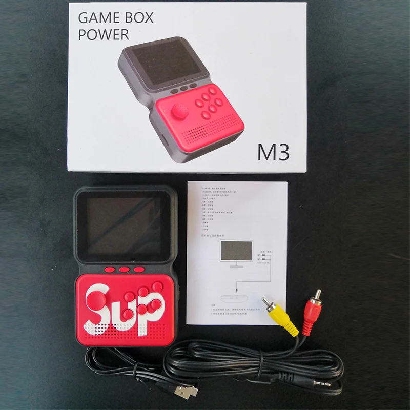 Factory 2020 New Retro Classic Handheld Gaming Players Game Box Colorful Power M3 Sup 900 Video Games Player