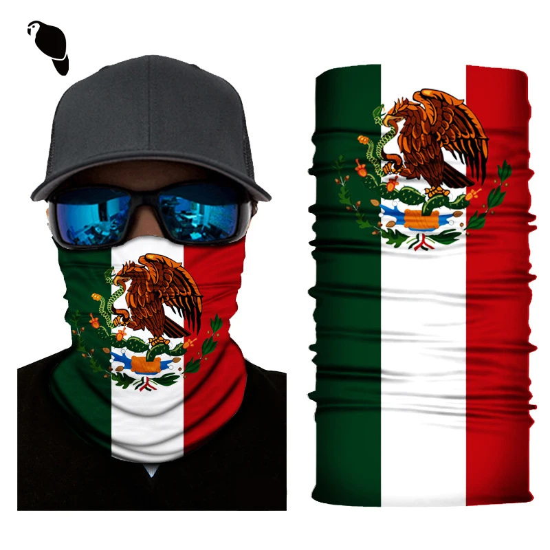 LEO Multifunctional Magic Scarf USA Palestine Motorcycle Gear Face Mask Neck Gaiter Country Flag Cycling Polyester Tube Bandana