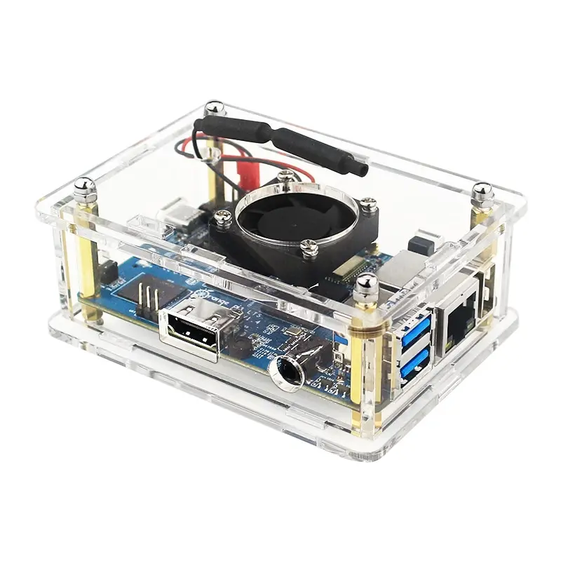 Orange Pi 3 LTS H6 64Bit 8GB EMMC 2G RAM WiFi BT 5.0 Optional Case Power Heatsink Fan Cable TF Card OPI 3LTS Orange Pi 3