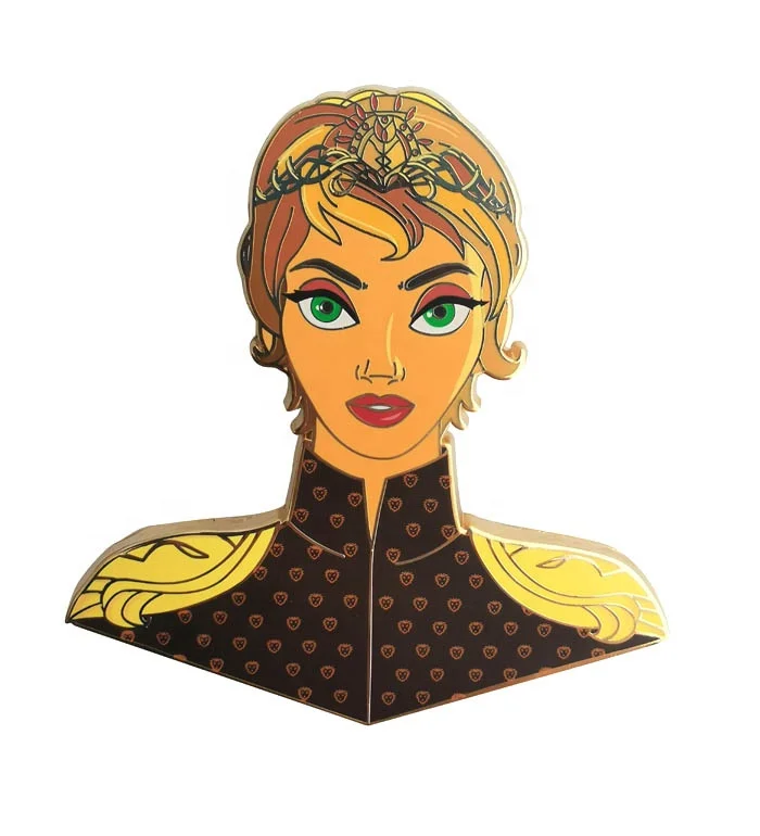 Kunshan Factory Fantasy Pin Custom  Rose Gold Plated Hard Enamel Pin