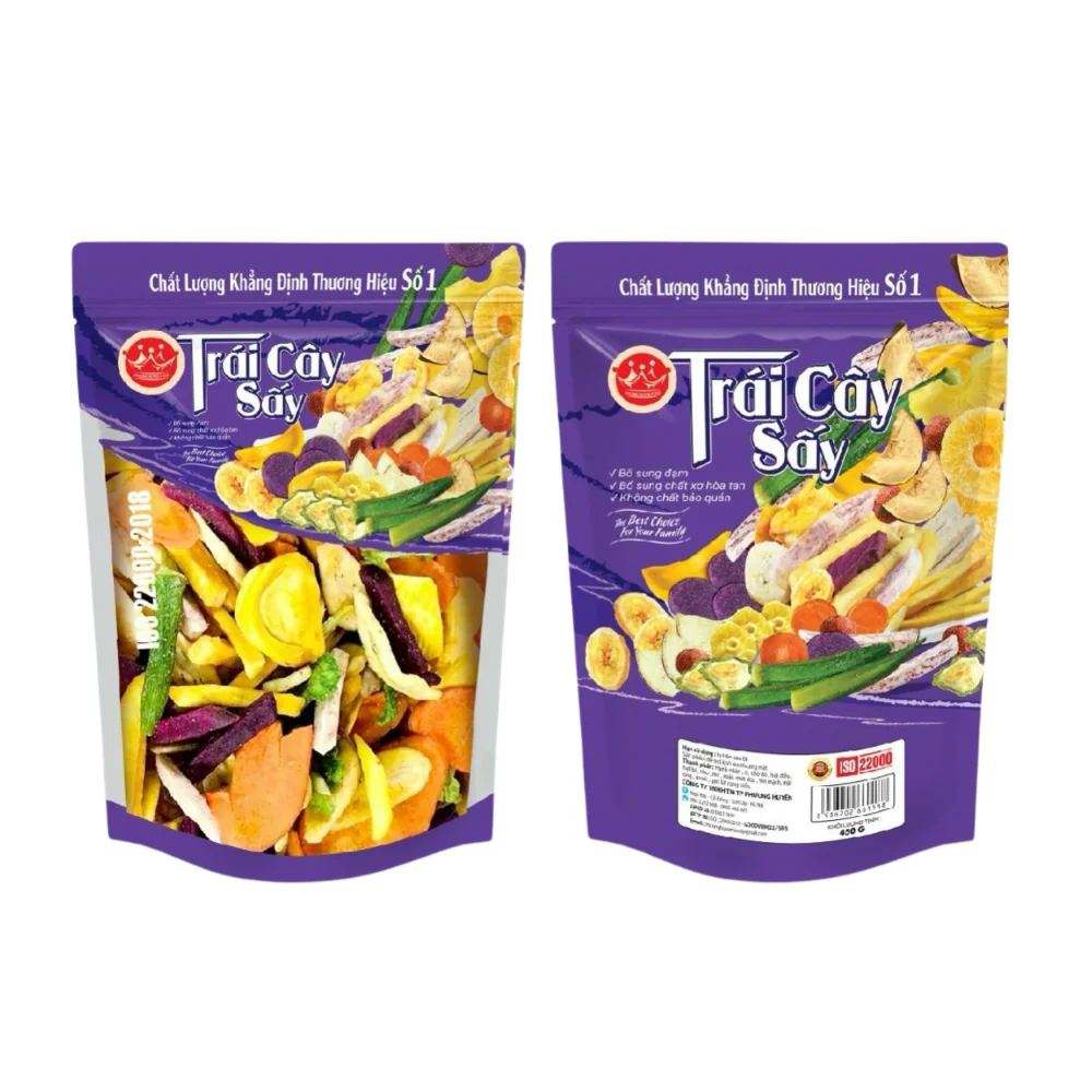 Customized Service High Quality Healthy Food 12 Kinds of Fruits & Vegetables Mixed Cripsy Snacks Top Product in Vietnam