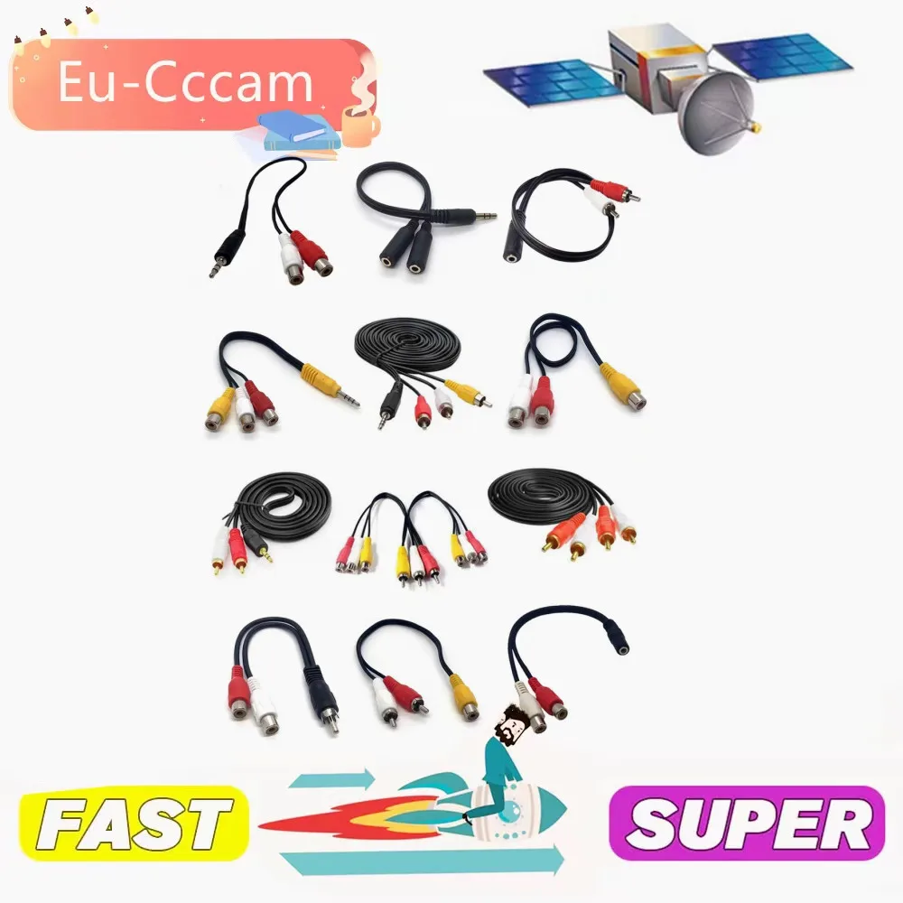 HD  cable 8 Line Europe Oscam Cccam Cline finder satellite TV Receiver Free Test