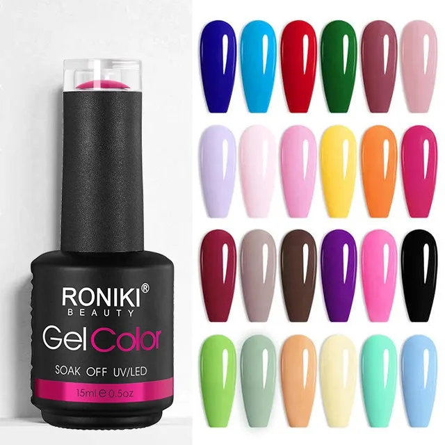 nail supplies 15ml soak off Semi permanent esmaltes gel polish led uv gel colors bottle halal nail pol