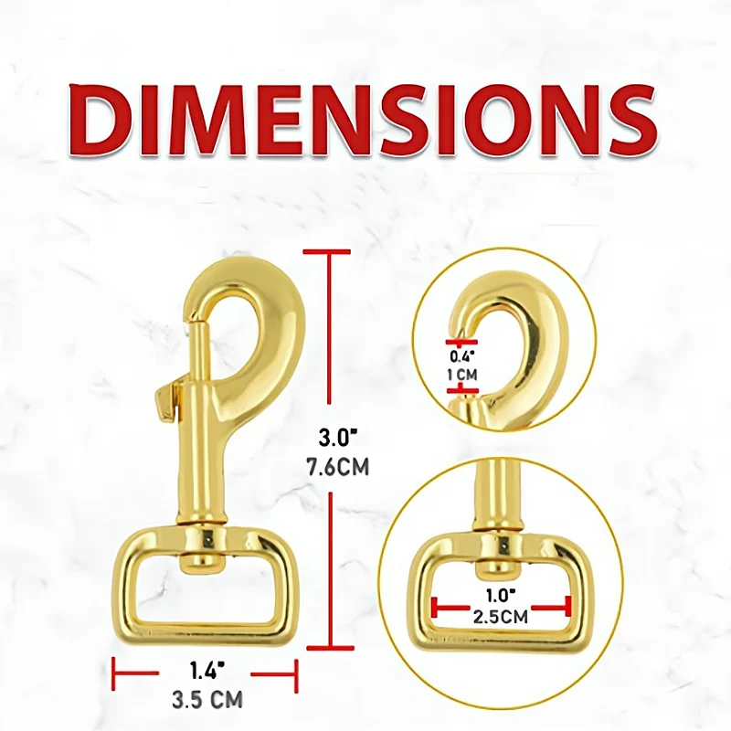 Factory Wholesale High Quality Swivel Snap Hooks Heavy Duty Trigger Clip Clasps for Dog Leashes Bags Backpacks Straps Harnesses