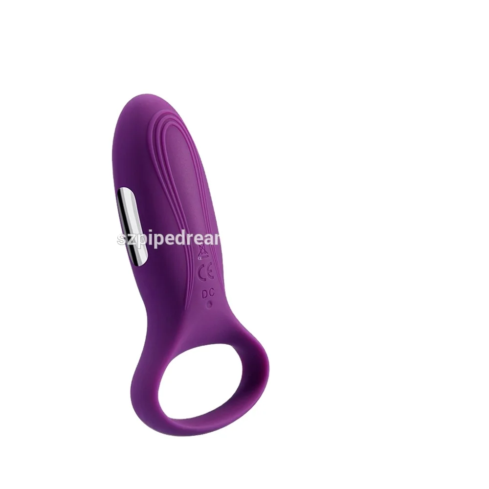 Silicone USB Charging 7-speed Vibrating Cock Ring  Vibrator Penis Ring for Men and Women