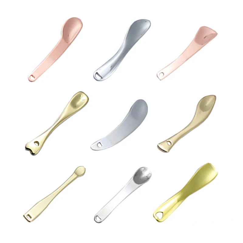 Metal Face Cosmetics Spatula Applicator Eye Cream Spatula Spoon For Cream