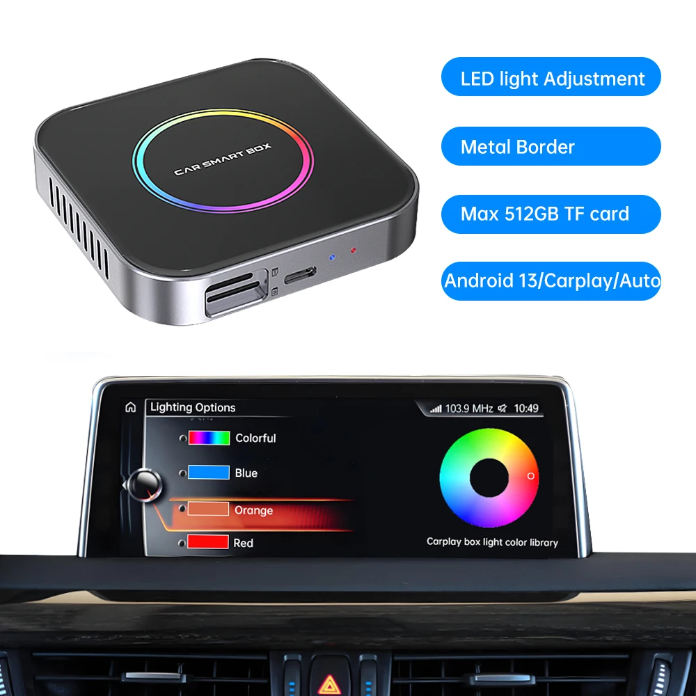Boyi Smart Ai Box 3 in 1 4GB+64GB Youtube Wired To Wireless Adapter Carplay Android Auto 13 Car Carplay  Wireless Carplay