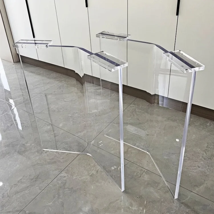 Acrylic Dining Table Leg Acrylic Conference Table The Restaurant Table Leg