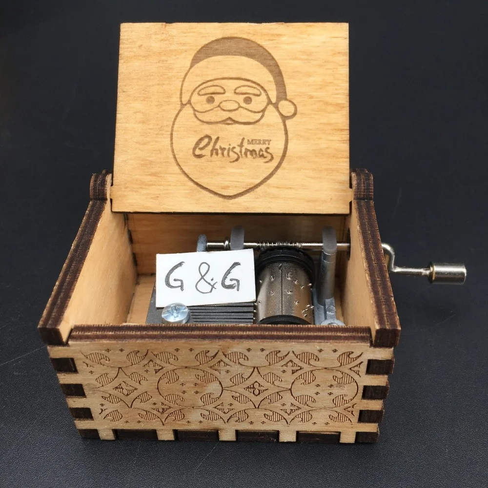 Wholesale Custom Wooden Music Box Christmas Promotion