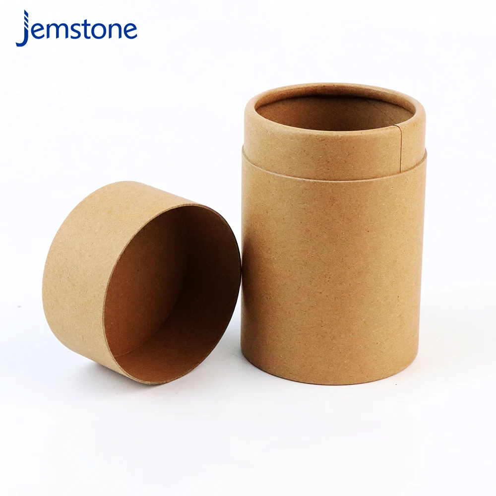 Biodegradable Kraft Paper Tube Cylinder Round Cardboard Paper Tube for Cosmetics Packaging