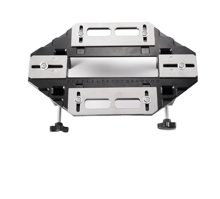 Wood Door Hinge Hole Opener Hinge Positioning Slotter Hinge Lock Guide Plate Hole Opener With Spanner Bottom Cutter Woodworking