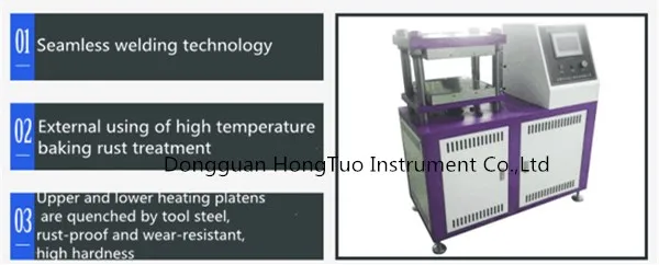 Hydraulic Plate Vulcanizer Press Machine Lab Rubber Small Flat Vulcanizer Molding Test Equipment DH-FV-01