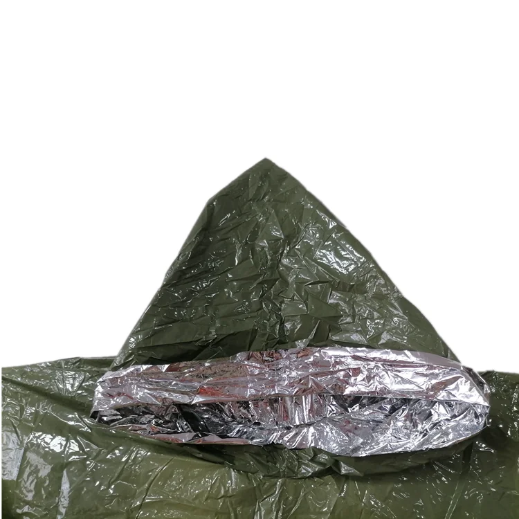 Breathable pu coated Long brim raincoat rain poncho for hikers rain jacket