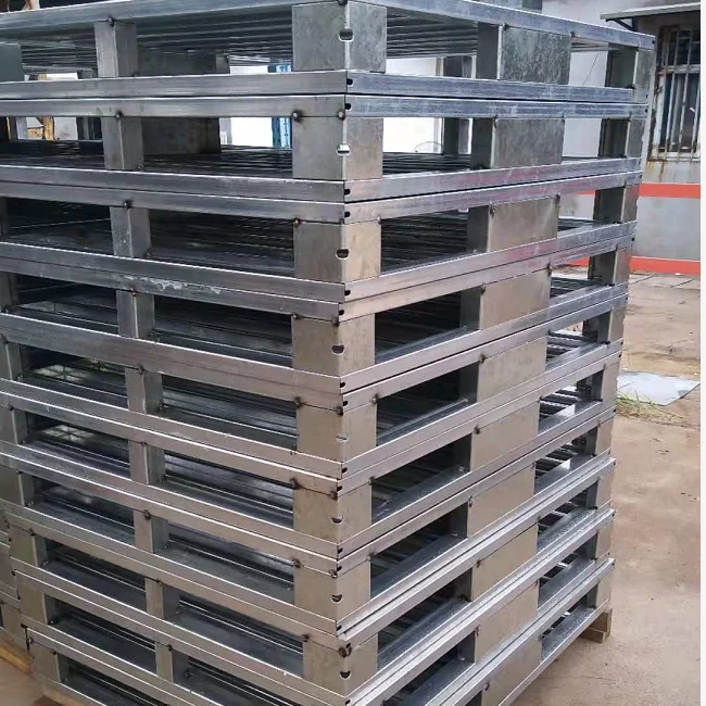 Warehouse Storage  Racks Galvanized Heavy Duty Steel Pallet