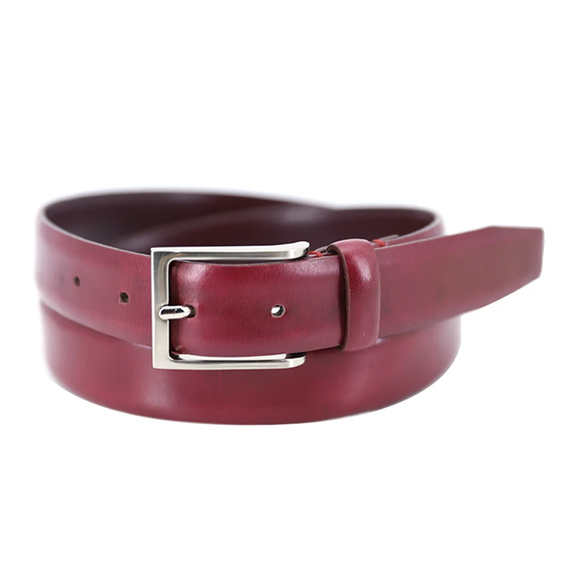 leather belts for men genuine fashion design factory high quality 100% real leather belts