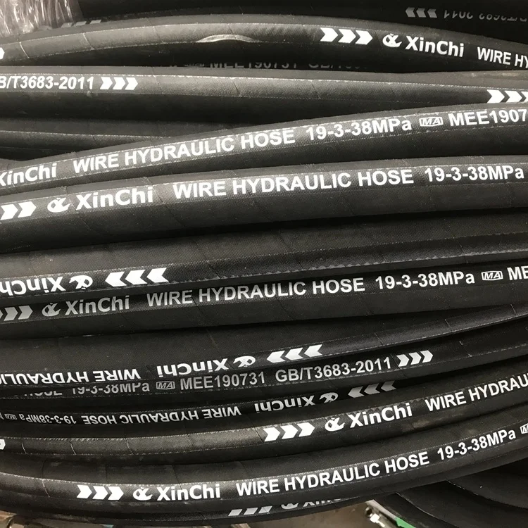 Factory Direct Sale Customized Flexible High Pressure Hydraulic Hose Oil/fuel Hoses Resistant Hydraulic Rubber Hose