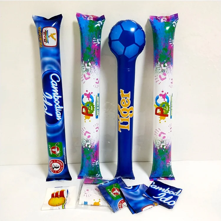 Event Promotional Printed Custom PE Inflat Cheering Bang Bang Stick
