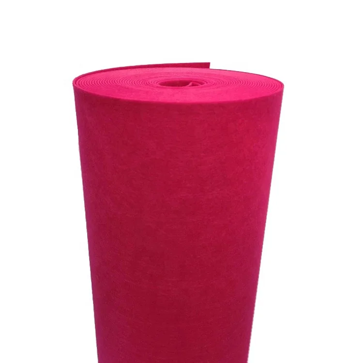 Needle Punched colorful 1mm 2 mm 100% Polyester Felt Fabric in rolls