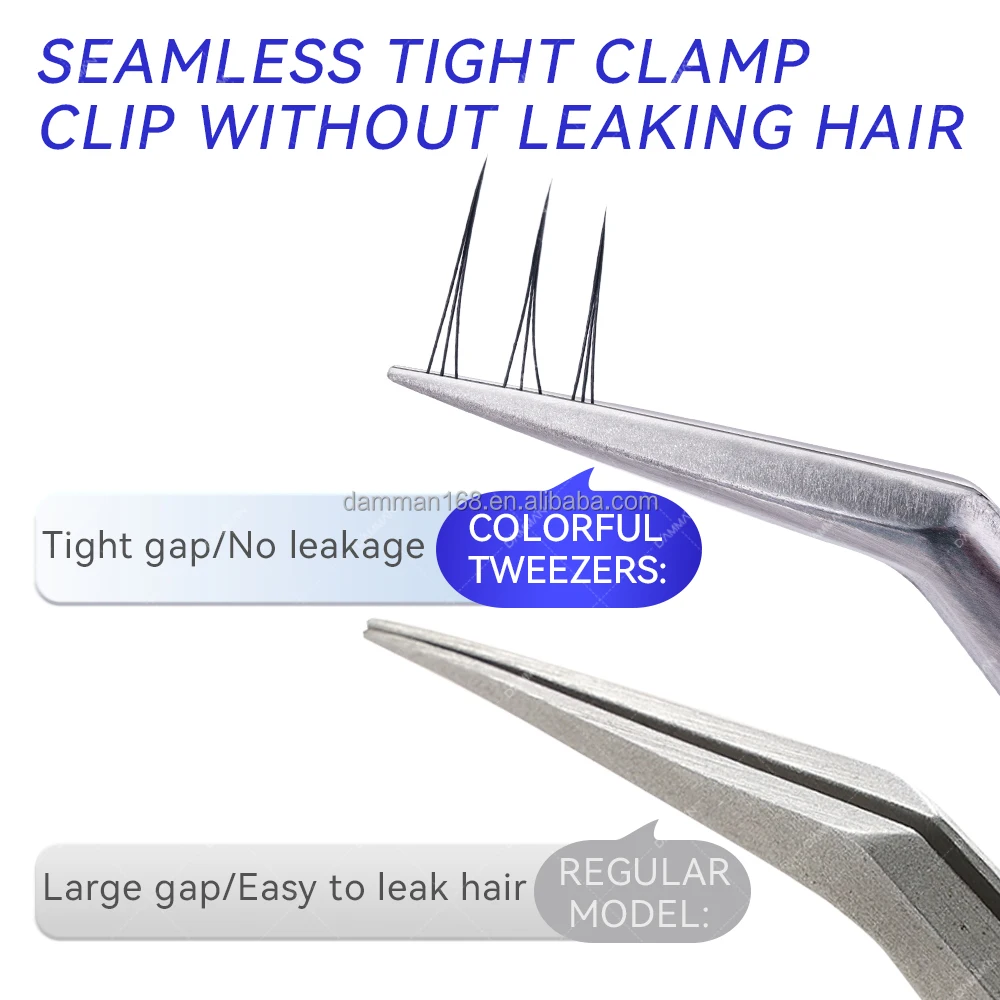 Silver Stainless Steel Eye Lashes Tweezers Professional Eyelash Extensions Tool Vetus Tweezers