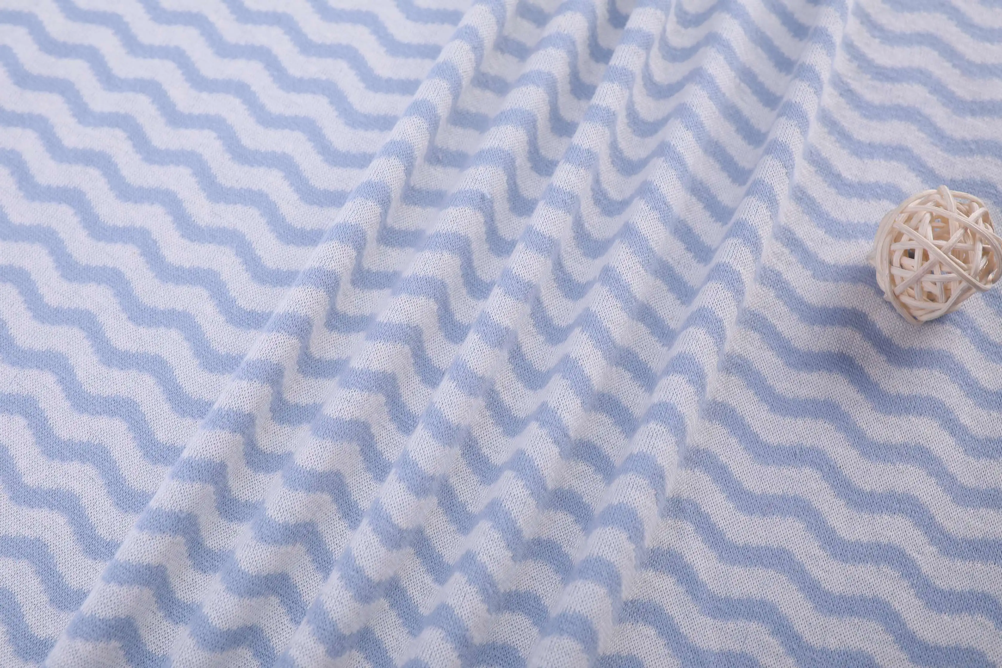 China factory  pure organic cotton breathable  absorbent  jacquard reactive print fabric used for children T shirts skirt