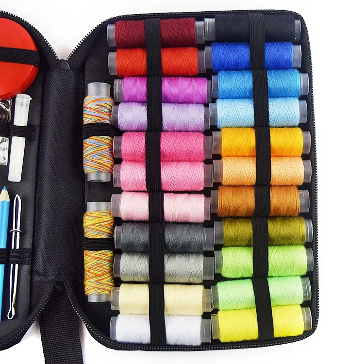 DIY sewing kit with essential tools from sewing supplier