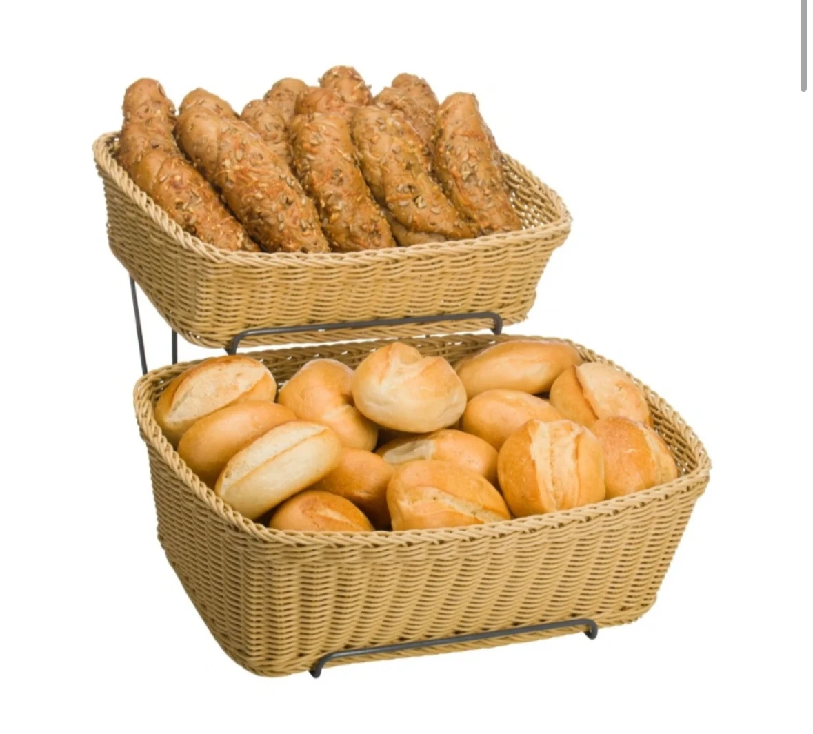 High Quality cheap Handmade Fruit And Vegetable Rattan Supermarket Storage Basket