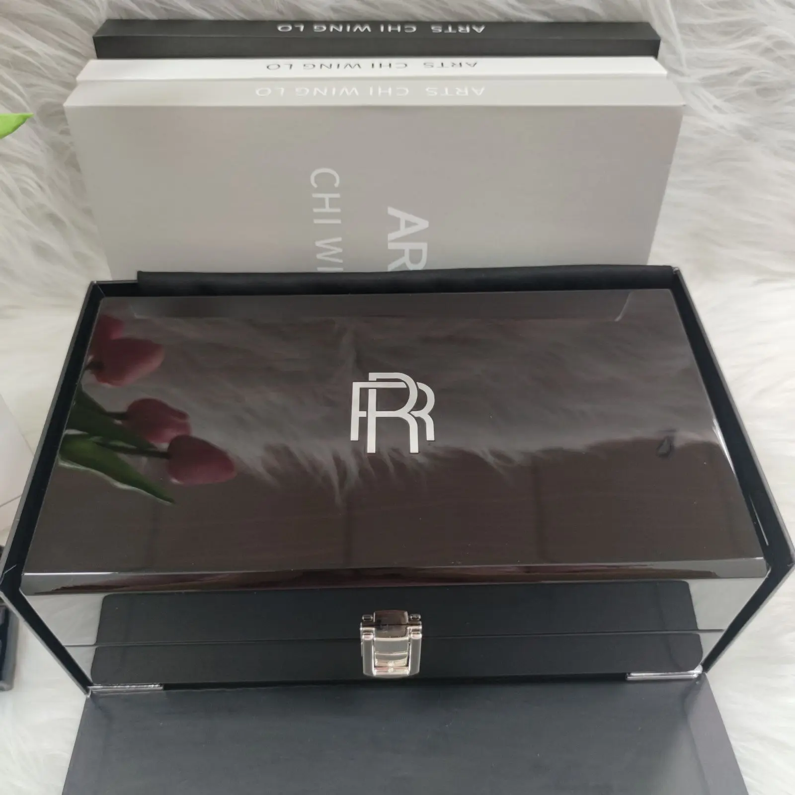 Luxury High Quality printing Logo single slot PU lining black wood highend Gift Packaging brand Watch Box