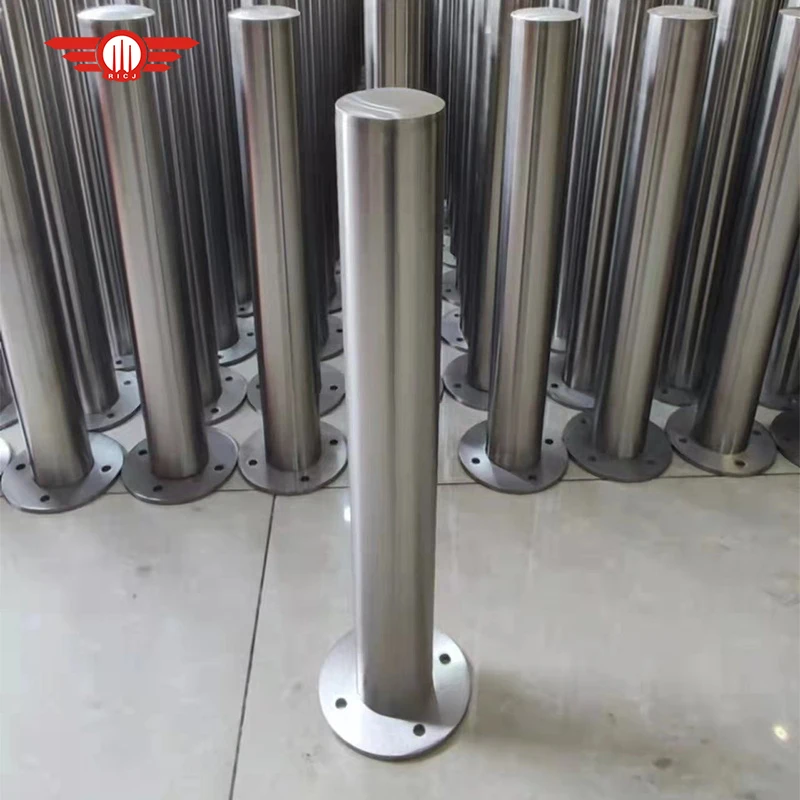 Traffic Pole Factory Price Driveway Safety Traffic Secured Bollards Sign Immovable Steel Bollard Barrier