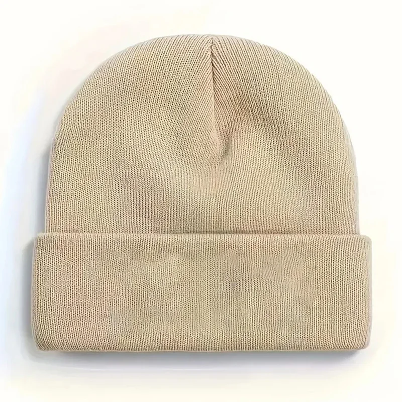 Trendy Winter Hats Custom Embroidery Designer Logo Printed Bows Warm Knitted Acrylic Beanie Skiing Outdoors Cold Autumn Winter