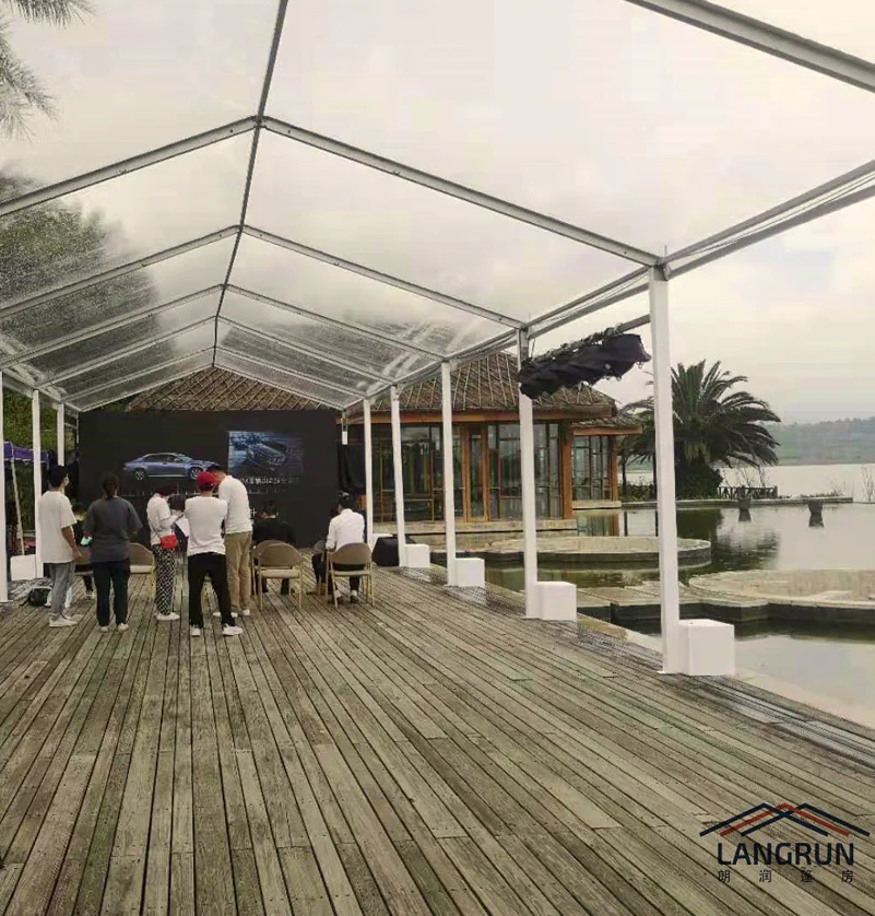 Transparent Luxury Wedding Marquee Clear Roof  Outdoor Event Tente For Sale