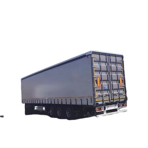 bulk cargo carrier van type semi trailer 40ft 45ft curtain side truck trailers for Russia market