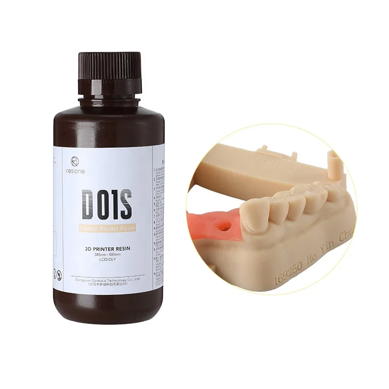 D01S dental resin uv resin hard polyester liquid 500g photopolymer resin