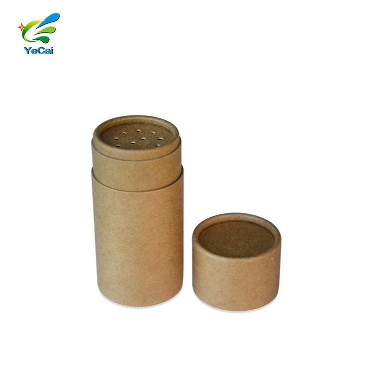 10 g 30 g 50 g spice box rotating  tubes good grade packaging recycle powder pack round container with custom printing