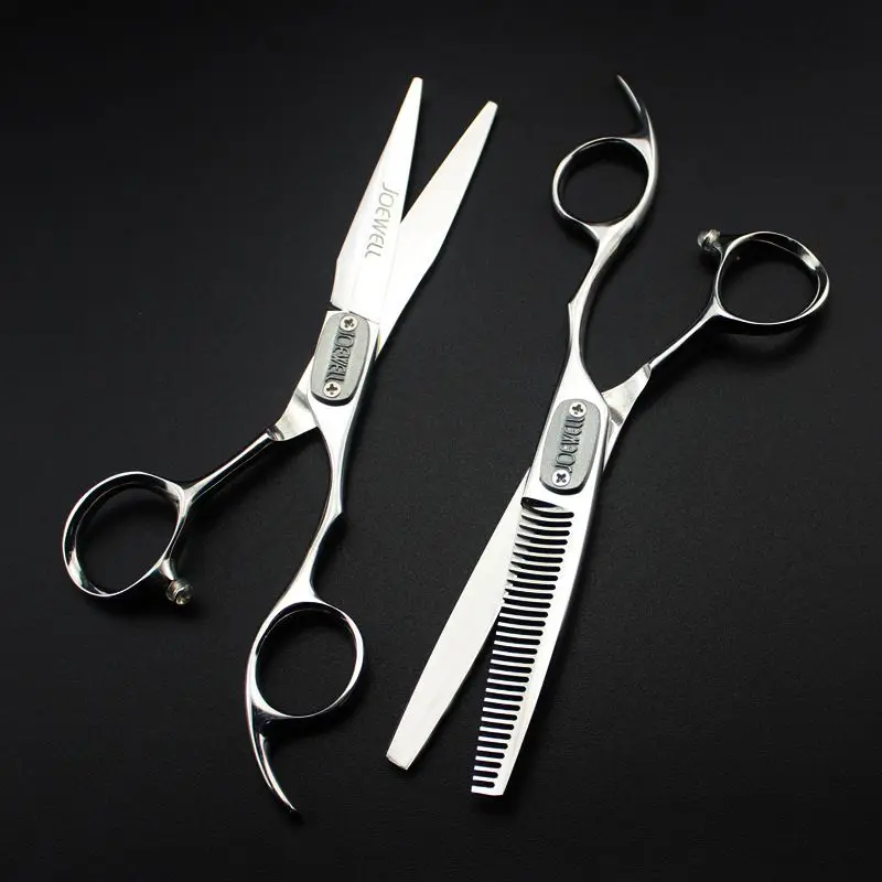 Free shipping JOEWELL 6.0 inch right hand stainless steel  hair scissors cutting / thinning scissors