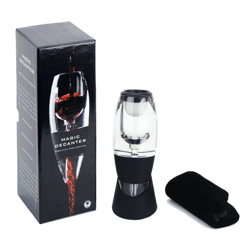 
Hot selling 2 in 1 function elegant red wine diffuser decanter pouring wine 