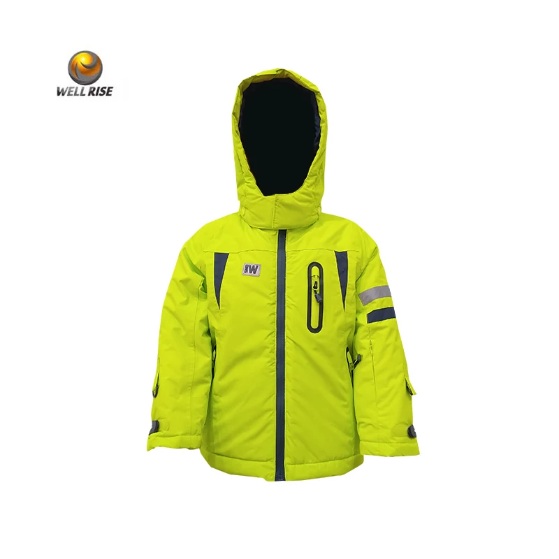 Premier high quality winter kid ski wear with detachable hood waterproof windproof kid ski jacket outdoor for boy