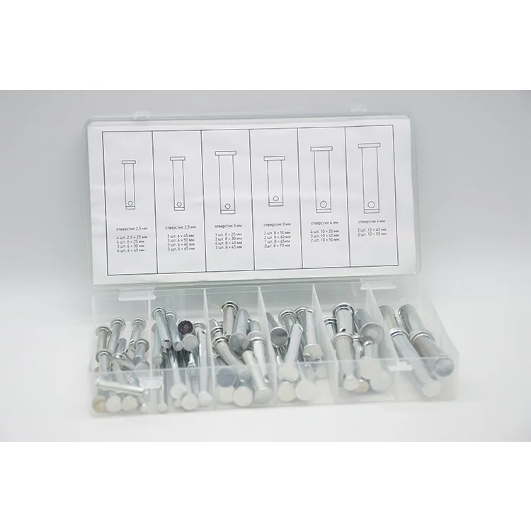 
Manufacturer Promotion Iron Zinc Plating Clevis Bushing Pin Head 