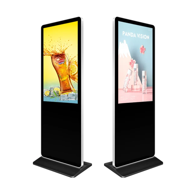 High Quality Digital Signage 4k Lcd Display  indoor stand Vertical kiosk digital advertising display screens digital signage