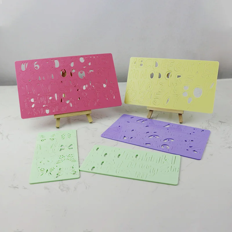 New Uppercase and Lowercase Letters Series Cake Baking Biscuit Mold Set Fondant Stamper DIY Acrylic Cake Stamp for DIY Baking/