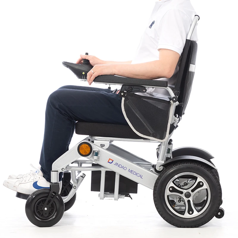 Manufacturer Light Weight Portable Folding Power Wheelchairs High Quality Powerful Aluminum Alloy Wheelchair