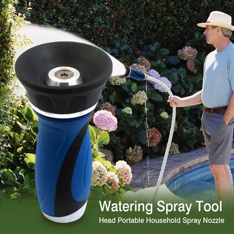 
Watering Spray Tool Head Portable Household Spray Nozzle Car Wash High Pressure Durable Hand-Held Tools Hose Sprinkle Nozzle 